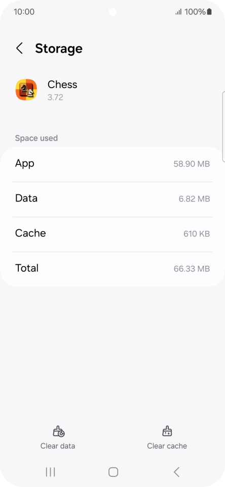 Press Clear cache.