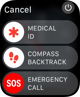 Press the power off icon.