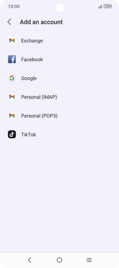 Press Google.