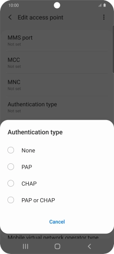 Press PAP.
