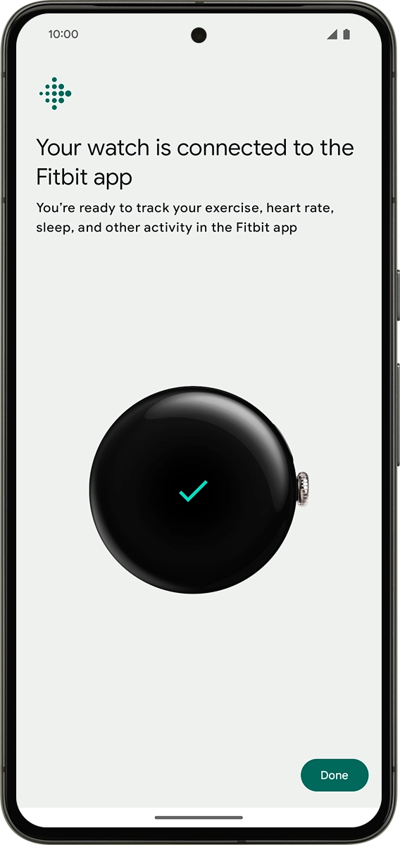 On your phone: Press Done.
