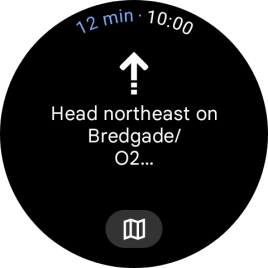 Follow the instructions on the screen to navigate to the selected destination.