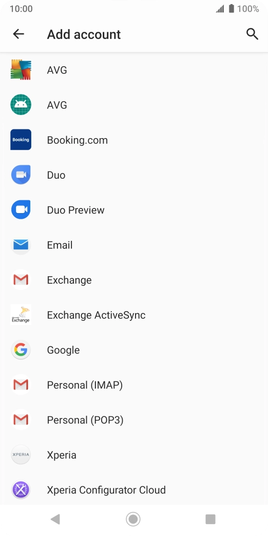 Press Google.