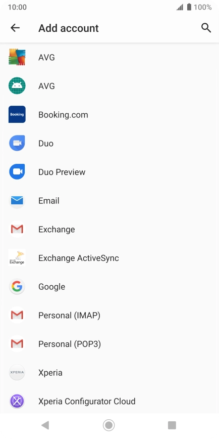 Press Google.