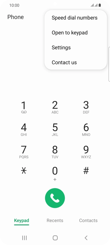 Press Settings.