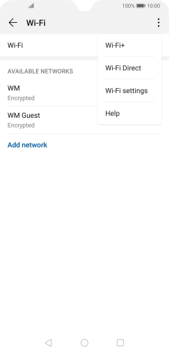 Press Wi-Fi+.