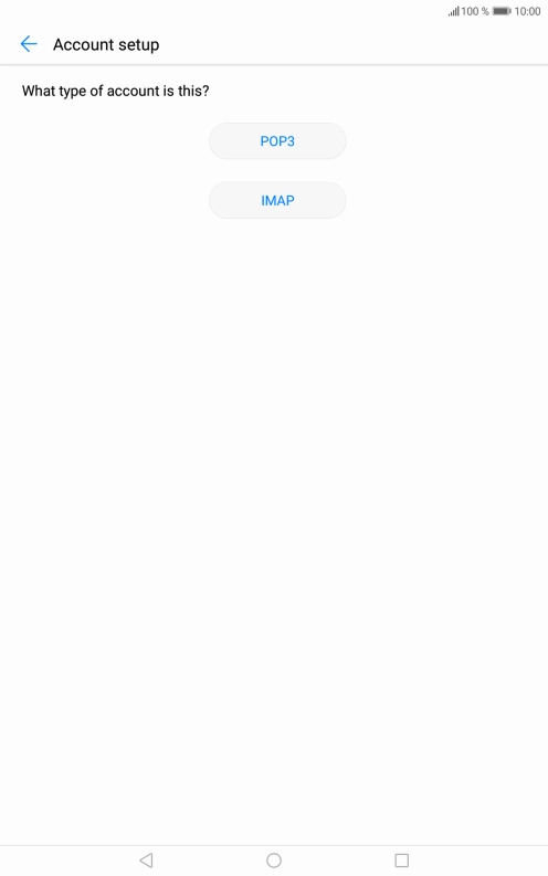 Press IMAP.
