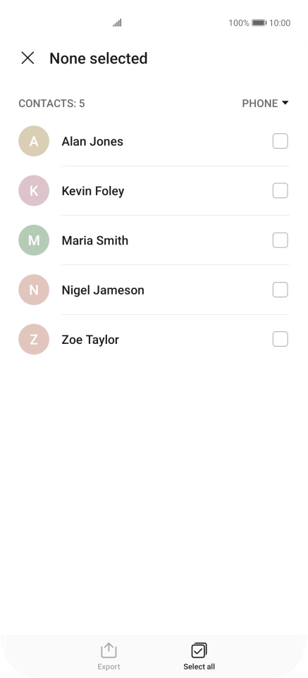 Press Select all.