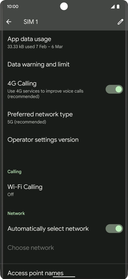 Press Wi-Fi Calling.