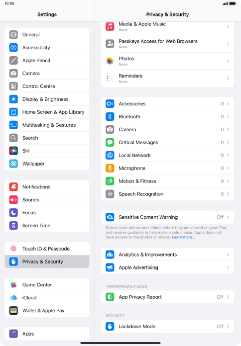 Press App Privacy Report.