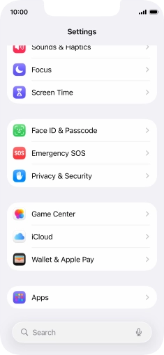 Press Privacy & Security.