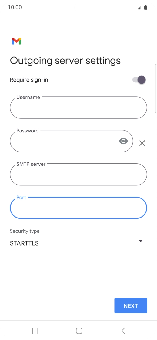 Press the drop down list below 