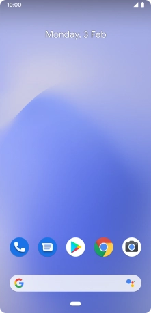 Slide two fingers downwards starting from the top of the screen.