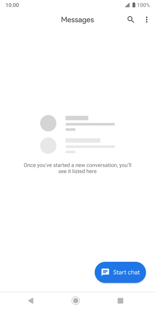 Press Start chat.