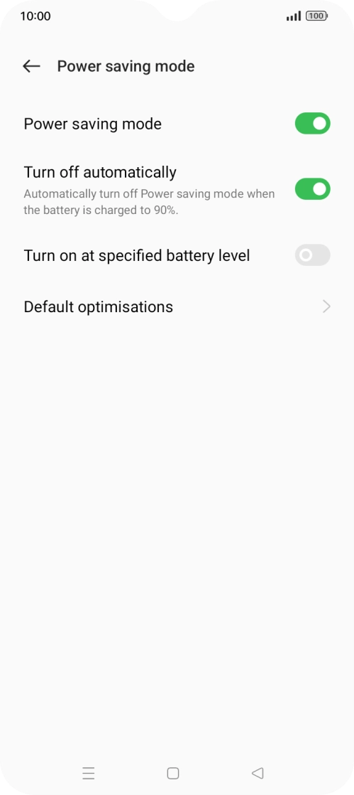 Press the Home key to return to the home screen.