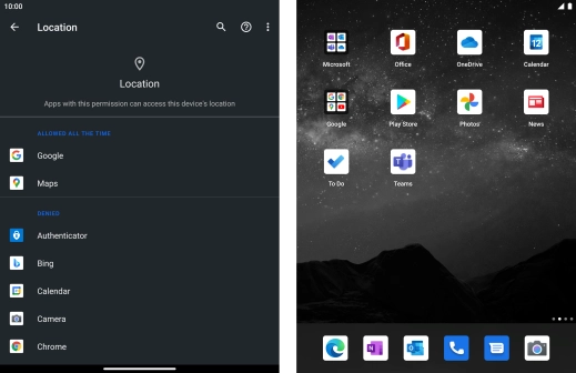 Press the required app.