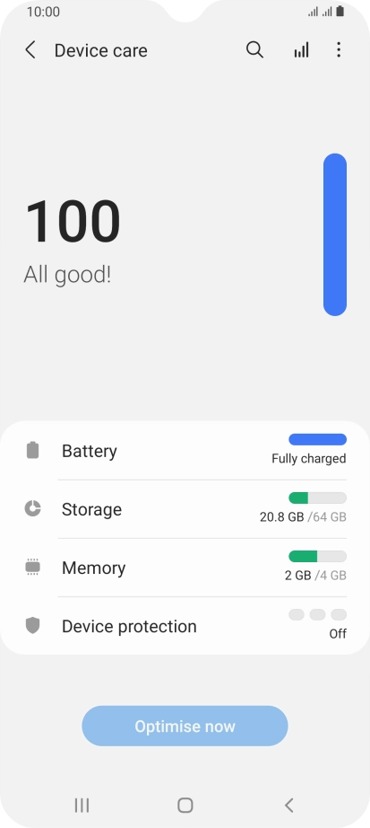 Press Battery.