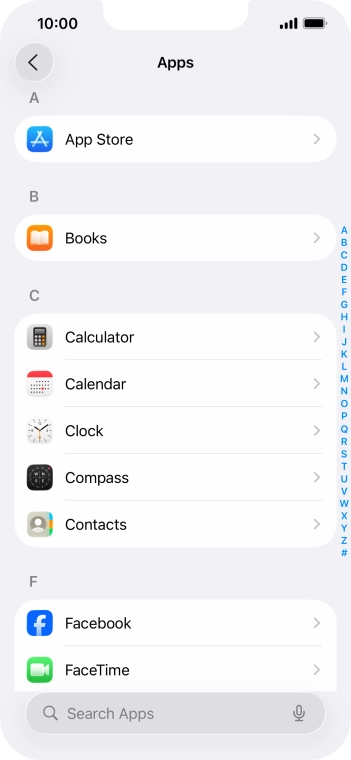 Press App Store.