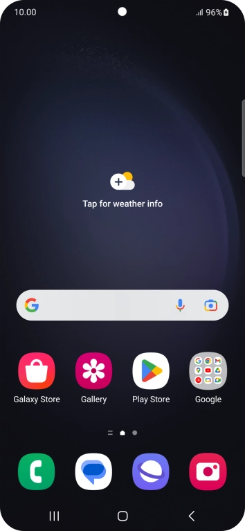 When the battery charging icon is displayed, charging is in progress.