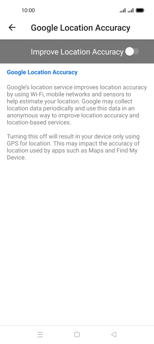 If you press the indicator next to 