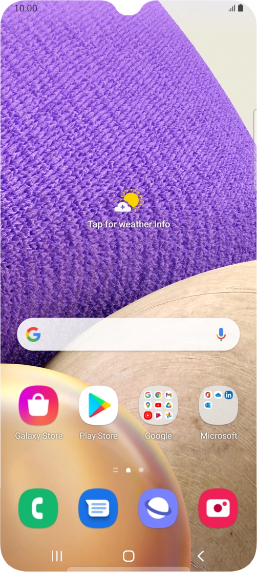 Slide two fingers downwards starting from the top of the screen.