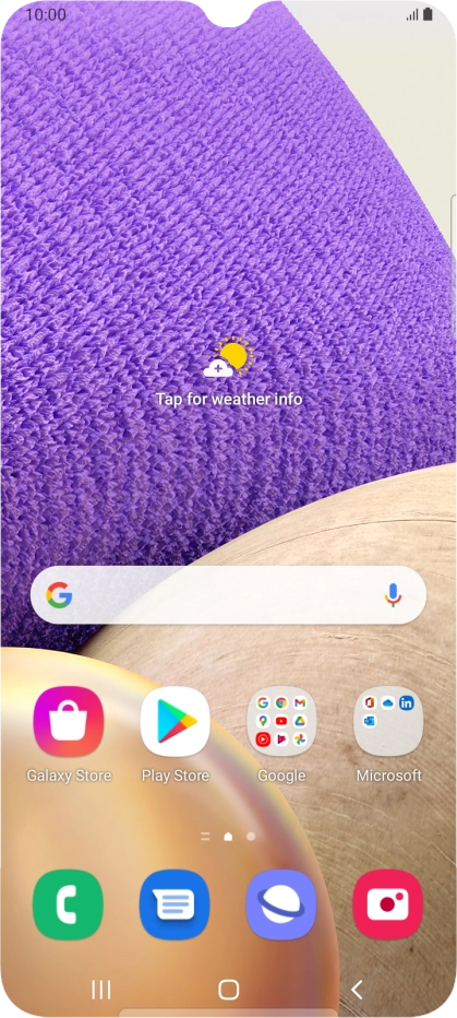 Slide two fingers downwards starting from the top of the screen.