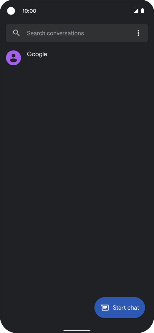 Press Start chat.