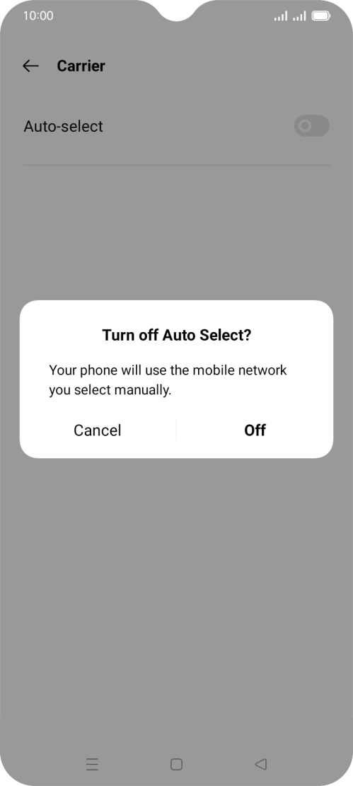 Press Off.