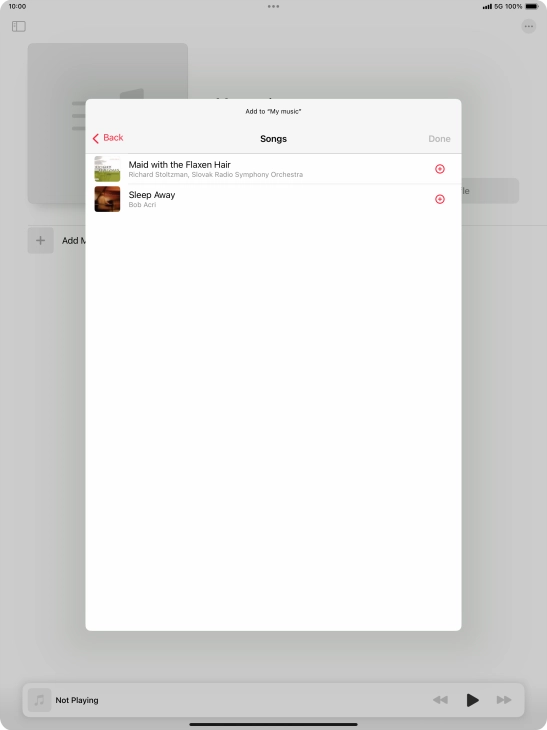 Go to the required category and press the required audio file.