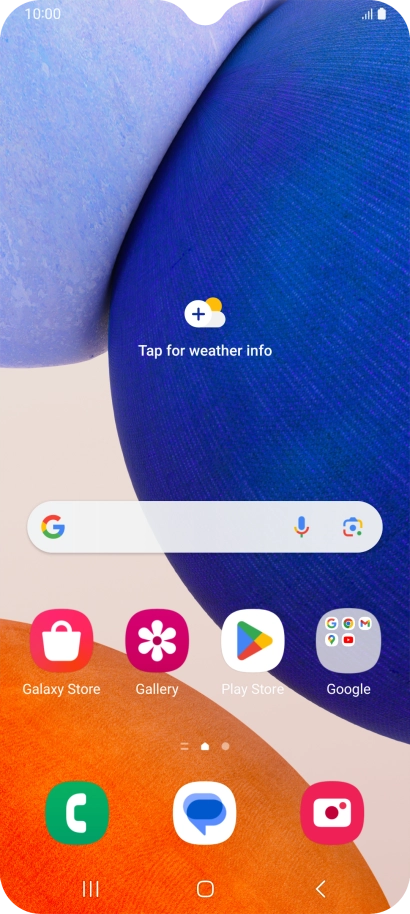 Slide two fingers downwards starting from the top of the screen.