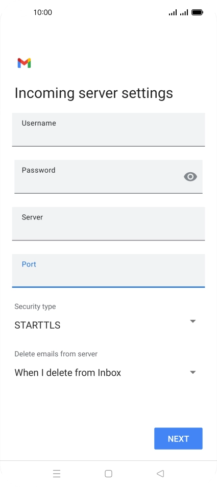 Press the drop down list below 