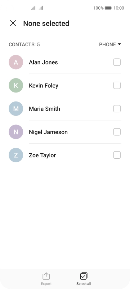 Press Select all.