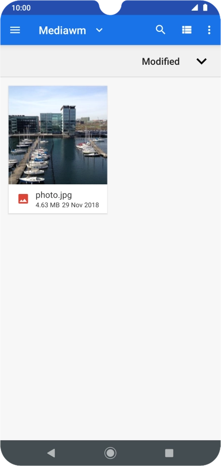 Press the required picture.