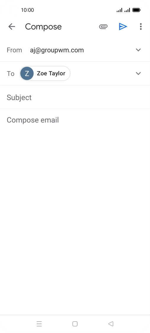 Press Subject and key in the required subject.