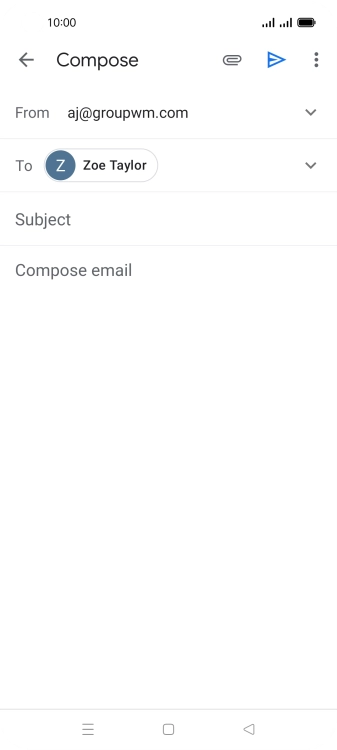 Press Subject and key in the required subject.