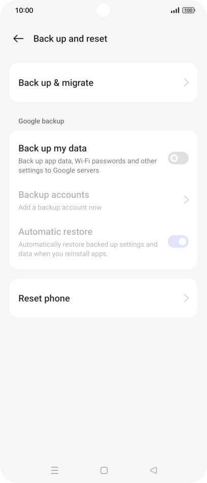 Press Reset phone.