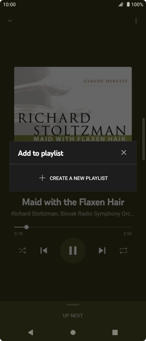 Press CREATE A NEW PLAYLIST.
