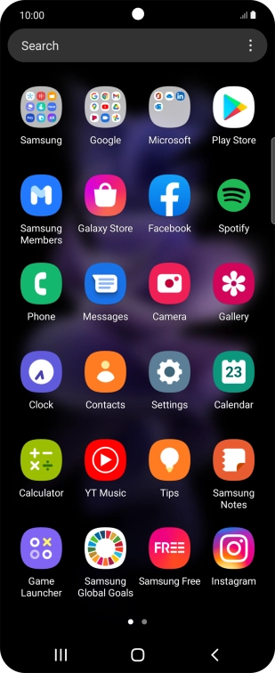 Press Samsung.