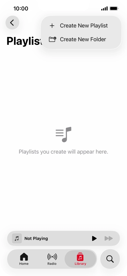 Press Create New Playlist.