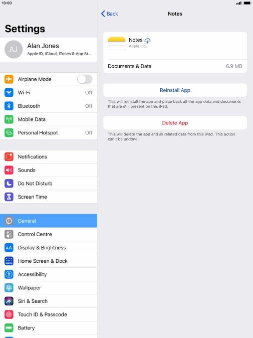 Press the Home key to return to the home screen.