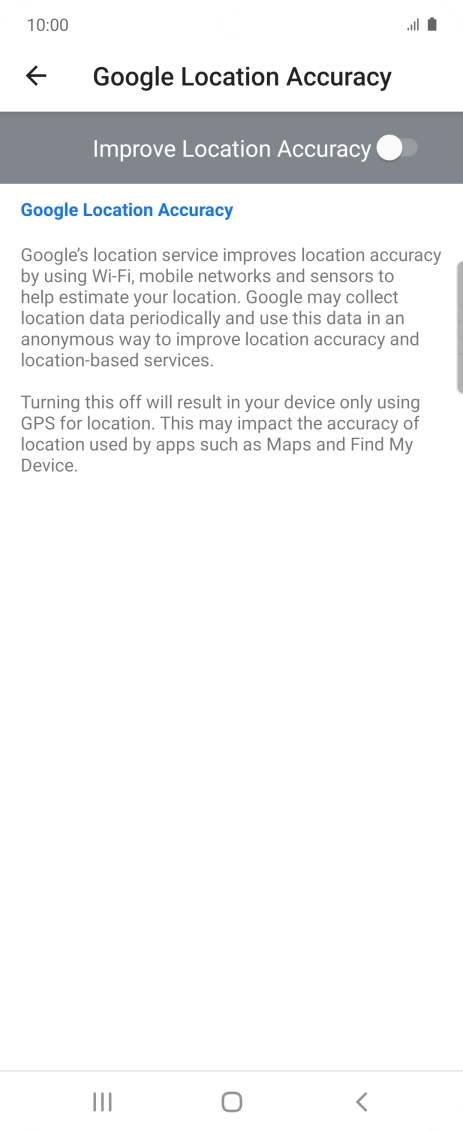 If you press the indicator next to 