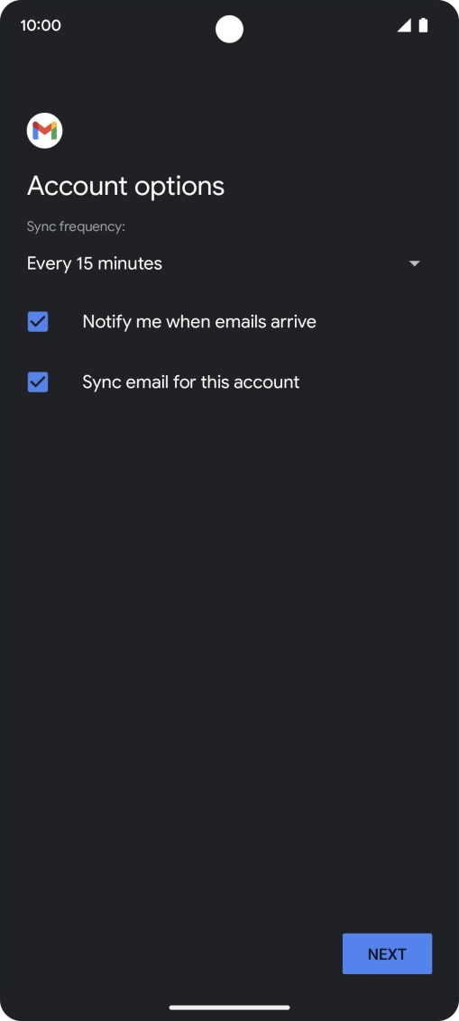Press the drop down list below 