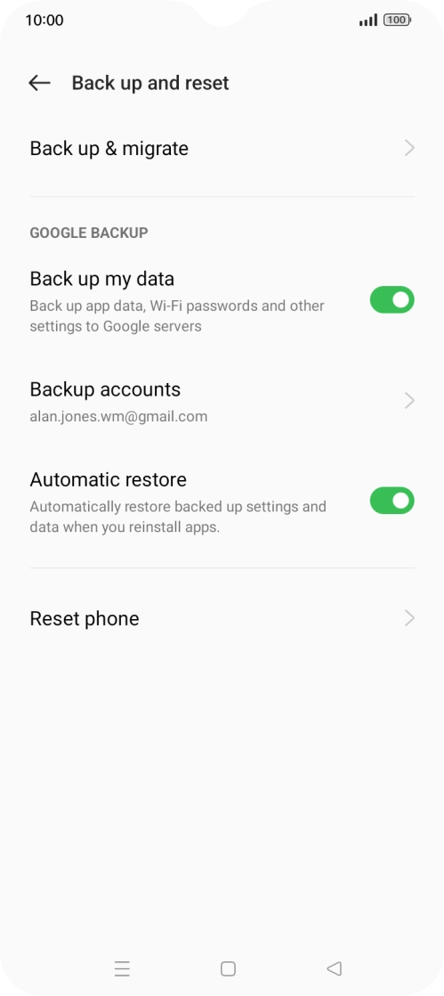 Press Reset phone.