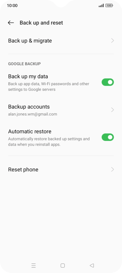 Press Reset phone.