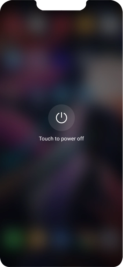Press Touch to power off.