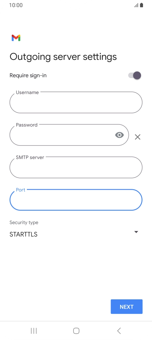 Press the drop down list below 