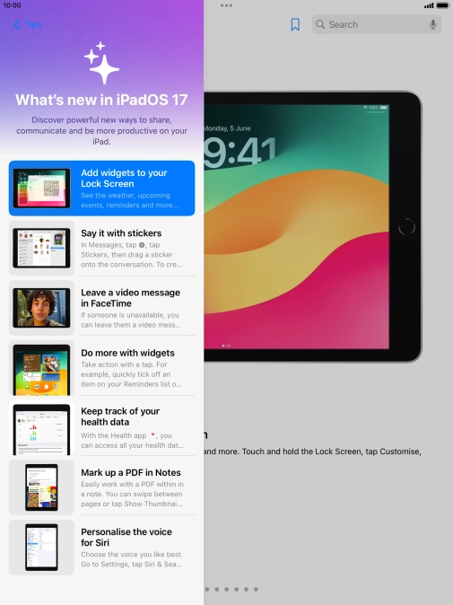 Press the Home key to return to the home screen.