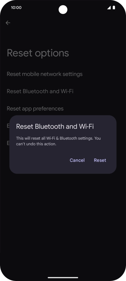 Press Reset.