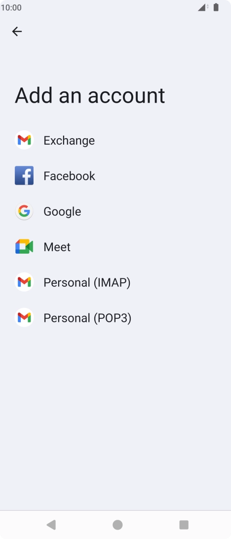 Press Google.