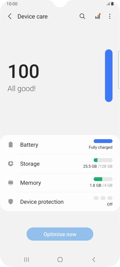 Press Battery.